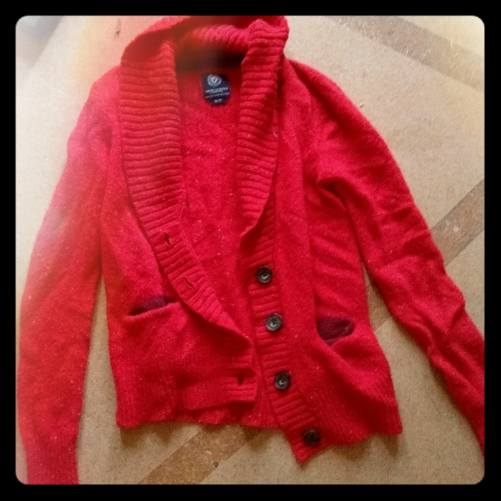 American Eagle Red sweater